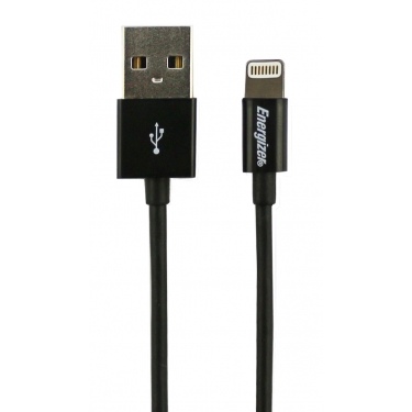 Round Lightning to USB Cable - Black
