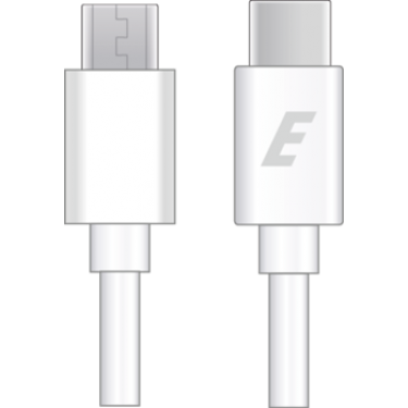 2.0 USB-C to Micro USB Cable – White 