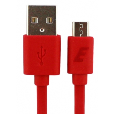 Flat Micro USB to USB Cable - Red